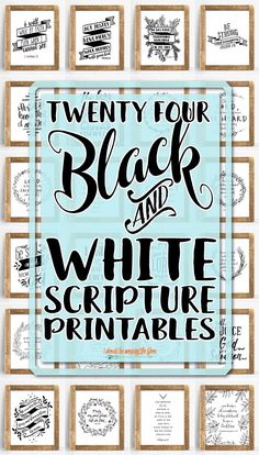 a poster with the words twenty four black and white pictures in front of it,