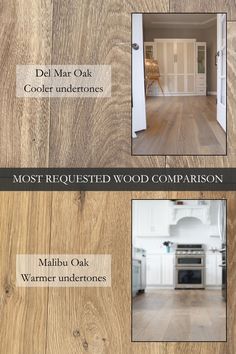 the different types of wood flooring are shown