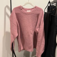 So Comfy And Perfect Oversized Fit! Size L Wilfred Brand From Aritzia. Brand New Worn Once Aritzia Peggy Sweater Pink, Aritzia Sweater, Boucle Sweater, Sweater Shop, Colorful Sweaters, Sweaters For Women, Brand New, Outfit Inspo, Plus Fashion