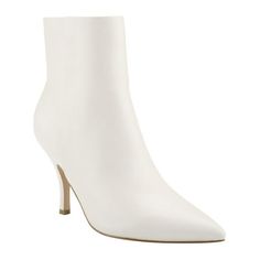 Manufacturer: Marc Fisher Size Origin: US Style Type: Ankle Boots Collection: Marc Fisher Closure: Material: Leather Fabric Type: Leather Sku: BH5659294 Size: 9.5.  Color: Off-White.  Gender: female.  Age Group: adult. Pointed Toe Ankle Boots, Ivory Shoes, Dress Booties, Warm Slippers, Sweater Boots, Wide Calf, House Shoes, Western Cowboy Boots, Marc Fisher