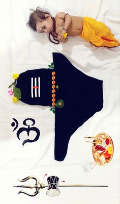 Mahadev Theme Baby Photoshoot, Shivaratri Theme Baby Photoshoot, Mahashivratri Photoshoot, Baby Shiva Photoshoot, Month Wise Baby Photo Ideas, Monthly Birthday Photoshoot Ideas, Shivaratri Baby Photoshoot, Shivratri Baby Photoshoot, Baby Monthly Photo Ideas Creative