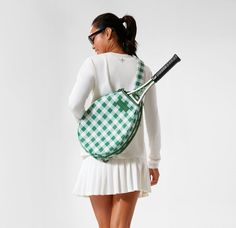 Neely & Chloe on Instagram: “Cause a bit of racket on the court with the Tennis Backpack🎾 An essential for the sport but a bonus in style, this easy to clean, shoulder…” Green Trellis, Tennis Backpack, Tennis Bags, Tennis Bag, Monogram Styles, Tennis Dress, Sports Accessories, Signature Print, Chic Accessories