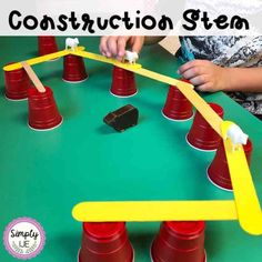 Community Helper Block Center, Transportation Construction Activities, Preschool Activities Building, Community Helper Stem Activities For Preschool, Road Builders Activities, Construction For Preschool Activities, Work Together Activities Preschool, Construction Workers Preschool Activities