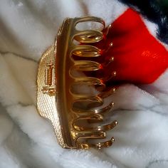 Gold Clip, Heavy With Tight Hold Great For Long Hair/Thick Hair Types! Brand New Long Hair Thick, Gold Clips, Thick Hair, Hair Types, Thick Hair Styles, Gold Metal, Long Hair, Hair Accessories, Women Accessories