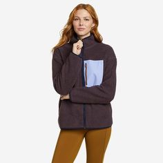 Women's Chilali Faux Shearling Fleece Jacket | Eddie Bauer Fleece Jacket Womens, Eddie Bauer, Fleece Jacket, Color Options, Jackets For Women, Product Description, How To Wear, Color