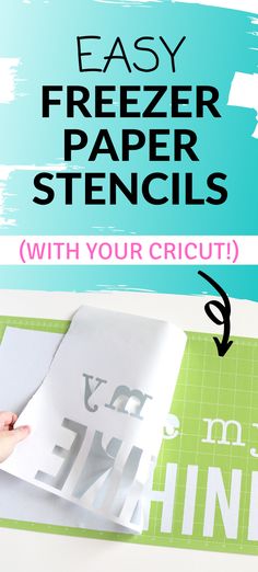 the instructions for how to make paper stencils with your cricut