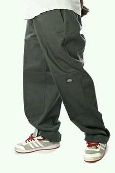 Baggy Dickies Pants, Dickies Clothing, Dickies Double Knee, Baggy Dickies, Looks Hip Hop, Skater Pants, Jeans Outfit Men