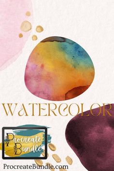 the watercolor logo is shown with different colors