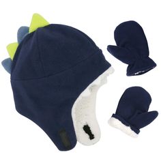 PRICES MAY VARY. Warm Material: Baby winter hats fleece materials are selected for softness and comfort. Our baby hats and mittens also have soft and fuzzy fleece lining, so they are doubly good in cold weather. Double Layer: All our fleece toddler hat and glove sets are double layered for superb protection against the elements. These hats and mittens are so soft and cozy, that even our fussy tots are happy to wear these fleece double layer accessory sets. Size Information: The hat and mitten ac Baby Hat And Mittens, Toddler Stocking Stuffers, Toddler Gloves, Baby Gloves, Baby Winter Hats, Girl Dinosaur, Baby Boy Hats, Room Baby, Toddler Winter