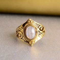 "Rainbow Moonstone Ring , Gold Moonstone Ring , Oval Moonstone Ring , Moonstone Statement Ring , Gold Plated Moonstone Ring ❥ Customers satisfaction is our biggest priority, please contact us with any questions/queries for future or existing orders, and we will do our best to make sure you are happy with your order. ❥Please make sure to add the correct address during check out. You can return your purchased item within 15 days after successful delivery. We offer a 100% \"Money Back Guarantee\" if you are not satisfied with your purchase. Return charges will be paid by buyers only! ❥ Please share your numbers (in personalization box ) as required for shipping address details, and it'll help us to contact you easily. And don't worry about the privacy, we'll keep it safe with us, So try to co Gold Moonstone Ring, Rainbow Moonstone Ring, Ringe Gold, Moonstone Ring, Rainbow Moonstone, Rings Statement, Moonstone, Ring Verlobung, Statement Rings