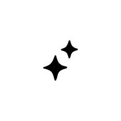 two black stars on a white background