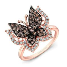 anillo mariposa Diamond Butterfly Ring, Butterfly Rings, Diamond Butterfly, Diamonds Jewelry, Gold Rings Jewelry, Valentines Necklace, Black Diamonds