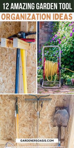 12 Garden Tool Storage Ideas (How To Organize Garden Tools) Garden Tools Storage, Garage Tool Organization