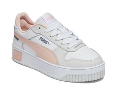 Shoes With Big Laces, Puma Women Shoes, Puma Shoes Women, Puma Carina, Athletic Girls, Street Sneakers, Netball, Cat Logo, Puma Sneakers