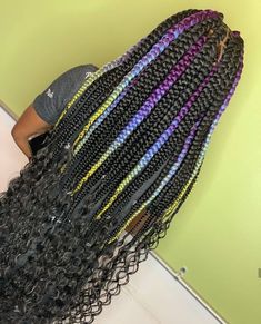 Braids Different Colors, Jumbo Goddess Braids, Meal Prep Ideas For Beginners, Ombre Braids, Color Braids, Braids Goddess, Black Kids Braids Hairstyles