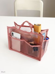 Get that tote bag organized with this simple and practical organizer! With over 10 pockets and compartments, it’s perfect for keeping you tidy everywhere you go. * Main Compartment: * 4 Open Pockets Exterior Features: * 2 Handles* 2 Front Pockets* 2 Back Pockets* 2 Side Pockets Multifunctional Large Capacity Cosmetic Storage, Versatile Large Capacity Cosmetic Storage For Daily Use, Functional Large Capacity Travel Bag For Storage, Functional Large Capacity Storage Bag, Functional Cosmetic And Toiletry Storage With Large Capacity, Multifunctional Rectangular Cosmetic And Toiletry Storage For Everyday Use, Functional Organizer With Pockets For Storage, Functional Storage Organizers With Pockets, Pink Functional Organizers For Daily Use