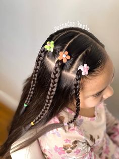 Easy Toddler Hairstyles, Cute Toddler Hairstyles, Easy Little Girl Hairstyles, Girly Hairstyles, Girl Hair Dos, Girls Hairstyles Easy, Kids Curly Hairstyles