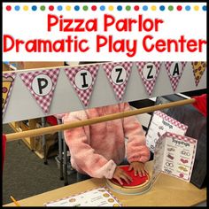 this is a picture of a pizza parlor dramatic play center