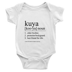 Perfect present for the new kuyas (older brothers in Filipino/Tagalog) or existing kuyas in our lives! We created this one for our nephew who was a week away from becoming a kuya to his little sister, and we figured we'd share our work with you all! Perfect Gifts for Growing Families: Looking for a thoughtful baby shower gift or a present for a growing family? Our Kuya Kids and Baby Clothing make for heartwarming gifts that celebrate the bond Classic comfort meets color with these soft crew neck t-shirts for kids. These shirts provide the perfect fit and the soft feel essential for everyday wear.  Ribbed collar 100% cotton Shoulder-to-shoulder taping Self-fabric back neck tape Double-needle sleeves and bottom hem Tubular seam construction Thoughtful Baby Shower Gifts, Older Brother, Classic Kids, Growing Family, Baby Clothing, Little Sisters, Le Point, Neck T Shirt, Baby Shower Gifts