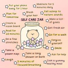 self care express ✨🌤 on Instagram: “There are so many ways to take care of yourself. What will you do for yourself today?. —Follow @selfcarexpress for more🧸🤍 . . .…” Ways To Care For Yourself, Facts About Self Care, How To Carry Yourself Well, Steps To Take Care Of Yourself, Ways To Soothe Yourself, What To Do For Self Care, Take Care Of Self Quotes, Ways To Take Care Of Yourself, Things To Do For Self Care