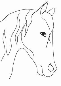 the outline of a horse's head