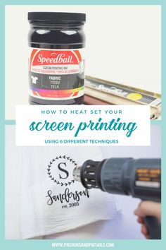 how to set your screen printing using different techniques