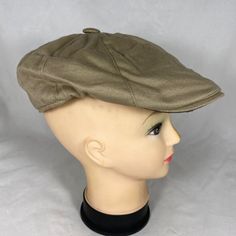 Scala Classic Flat Cap 100% Cotton Style: Ivy Flat Cap Size: L, The Inner Circumference Is Approximately 22 1/2" Condition Note: Brand New Without Tag. Khaki Cap For Fall, Classic Khaki Cap, Vintage Khaki Hat For Spring, Classic Khaki Hats For Spring, Casual Cream Flat Cap, Flat Cap, Cotton Style, Color Orange, Ivy