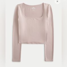 Nwt. Beautiful Mauve Pink Color. Soft. Size Large. Hollister Long Sleeve, 15 Birthday, Gift Inspo, Pink Crop Top, Fall Fits, Mauve Pink, Hollister Tops, Christmas Wishlist, Autumn Fall