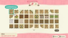 an animal crossing map is shown in this screenshot