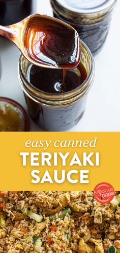 Looking for a homemade teriyaki sauce to add great flavor to your Japanese-style cooking? Check out this recipe to marinade meat for your spring dinner idea or add to a quick stir-fry. This easy sauce recipe is a simple blend of coconut Aminos (soy sauce substitute), vinegar, fresh ginger, and sugar. Wok Sauce, Stir Fry Sauce Easy, Stir Fry Sauce Recipe, Teriyaki Sauce Recipe, Salsa Recipes, Tofu Stir Fry, Fry Sauce, Homemade Teriyaki Sauce, Hidden Veggies