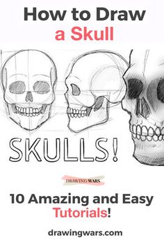 How to Paint a Skull Step by Step Simple way. Learn How to Paint a Skull Easy with the Best 10 Online Video Tutorials with Acrylic, Digital and many more techniques! Cartoon Skull, How to Paint a Skull Acrylic on Canvas, How to Paint a Skull for Kids, How to Paint a Skull Step by Step, Skull Painting Easy and more! Painting Ideas on Canvas with Acrylic Paint, oil, pencil, watercolors, and many more painting techniques! How To Draw A Skull, Skull Drawing Tutorial, Skull Easy, Skull Doodle, Sugar Skull Art Drawing, Realistic Face Drawing