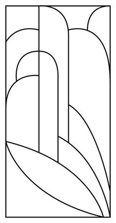 a black and white drawing of an art deco design with lines in the shape of rectangles