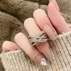 Color: Ring-Silver Fashion Element: Ring Style: Cold Wind White Diamond Open Ring With Metal Band, Silver Open Diamond Ring, Ring Style, Color Ring, Ring Silver, Fashion Rings, Silver Fashion, Flash, Silver Rings