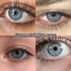 Blue Eyes Aesthetic, Rare Eye Colors, Gunmetal Blue, Rare Eyes