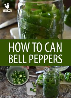 how to can bell peppers in a mason jar