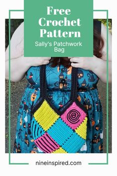 the free crochet pattern for this bag is easy to make and looks great