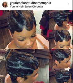 Wave Styles For Short Black Hair, Short Fingerwave Styles, Short Hair Extensions, Bohemian Braid, Finger Wave, Natural Hair Short Cuts