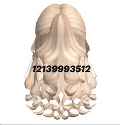 Bloxburg Face Codes Default Head, Roblox Curly Hair Codes, Blonde Hair Roblox, Pony Videos, Curly Half Up Half Down, Cute Blonde Hair, Roblox Fashion, Brown Hair Roblox