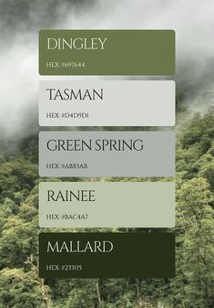 the different shades of trees are shown in this screenshote screen shot, with text below