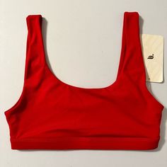 Fabletics Sports Bra Red Size Small S Lola Low Impact Sports Bra, New! Seamless Red Sleeveless Sports Bra, Red Seamless Sleeveless Sports Bra, Seamless Red Sports Bra, Red Sports Bra For Summer, Red Sports Bra With Seamless Construction For Workout, Red Sports Bra For Summer Training, Red Seamless Sports Bra For Workout, Red Sports Bra With Seamless Stretch Construction, Red Sports Bra With Built-in Bra