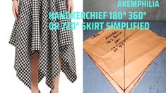 the skirt is designed to look like an origami paper airplane with writing on it