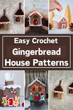 crochet gingerbread house patterns are featured in the article easy crochet gingerbread house patterns