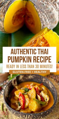 authentic thai pumpkin recipe ready in less than 30 minutes