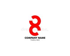 the number eight logo is red and black with white background royalty images for logos, business cards