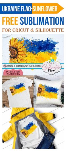 Free Sublimation | Ukraine Flag With Sunflower Free Sublimation PNG Free Sublimation Designs, Crafts Stickers, Poster Presentation Template, Family Monogram, Ukraine Flag, Pixel Image, Photoshop Plugins, Cricut Craft