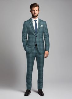 Discover the stunning blend of elegance and durability with the Noble Lucinda Check Wool Silk Linen Suit, ideal for those seeking a sophisticated wardrobe addition.  Crafted from a luxurious blend of wool, silk, and linen, our suit offers a tactile experience as pleasing as its aesthetic, adorned with a plaid design in serene blues, fabulous for moments that demand both poise and presence. Command the boardroom or captivate audiences at a cultural soirée and invest in this masterpiece, not just Semi-formal Custom Fit Set With Notch Lapel, Custom Fit Notch Lapel Set For Semi-formal Occasion, Luxury Fitted Tweed Jacket For Business Casual, Semi-formal Single Breasted Custom Fit Set, Semi-formal Custom Fit Single Breasted Sets, Custom Fit Notch Lapel Sets For Business Casual, Luxury Fitted Tweed Jacket With Suit Collar, Fitted Tweed Jacket With Suit Collar For Formal Occasions, Timeless Fitted Tweed Jacket For Formal Occasions