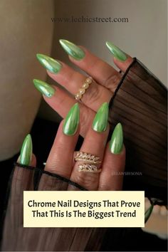 chrome nails, chrome nail, chrome nail design, nail art, nail design Hailey Bieber Nail, Chrome Nail Design, Nails Hailey Bieber, Chrome Nail Designs, Chrome Manicure, Trendy Nail Designs, Glitter Manicure, Chrome Nails Designs, Nail Trend