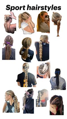 Cute Volleyball Hairstyles, Hair Stules, Cute Sporty Hairstyles, Soccer Hairstyles, Basketball Hairstyles, Easy Hairstyles For Thick Hair, Hair Inspiration Long