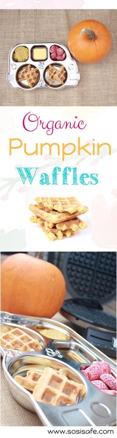 some waffles are sitting on a table