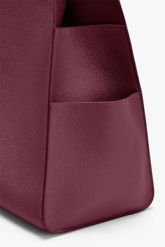 Women's Oversized Double Loop Bag in Merlot | Pebbled Leather by Cuyana | Women's Oversized Double Loop Bag in Merlot | Pebbled Leather by Cuyana